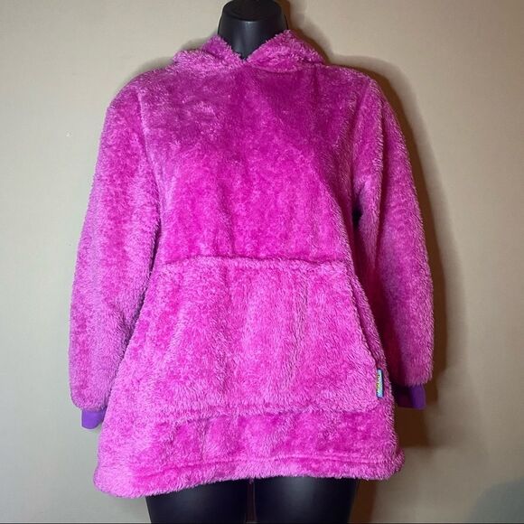 Huggie Pets Hoodie Girls Fuzzy Purple Pullover Sweater - Picture 2 of 12